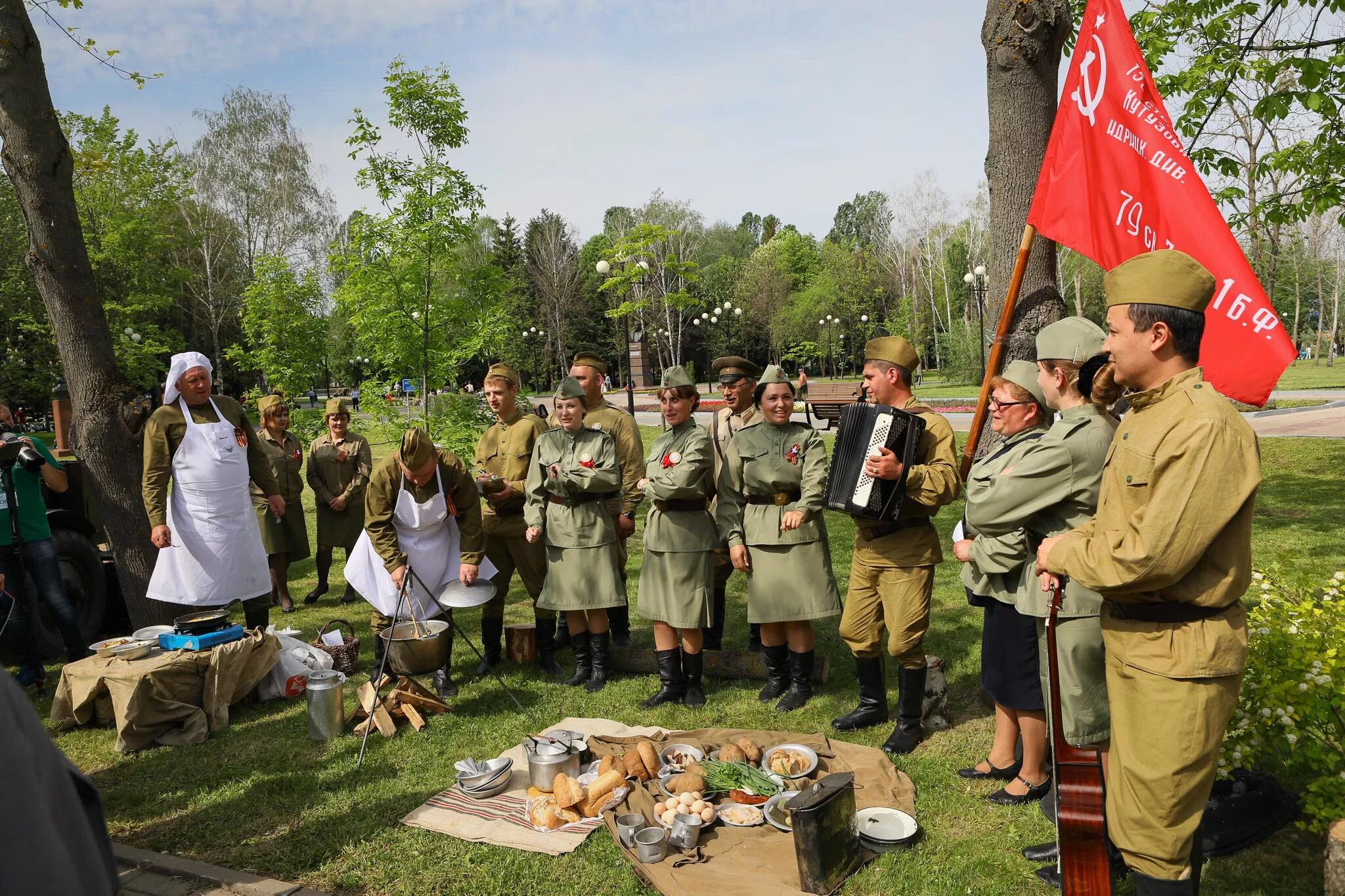 Фотозона на 9 мая на улице