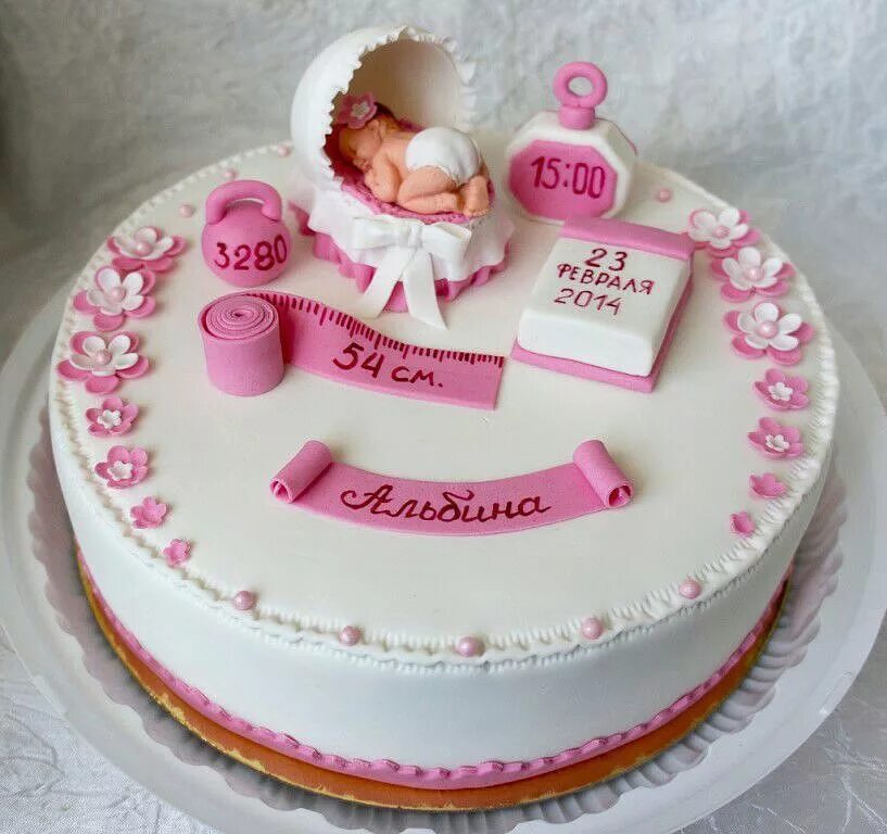 Красивый торт на рождения девочки. Торт нарожден е девочки. Торт на рождение девочки. Торт на выписку для девочки. Торт для новорожденной девочки.