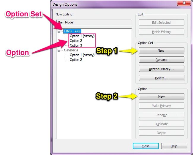 Метод options. Вкладку setting and options. Design options и нажмите Undo. Option Design. Method option