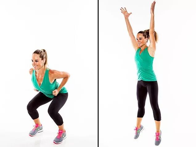 Jump exercises. Squat jumps упражнение. присед кик. разноножка упражнение. knee jump squat.