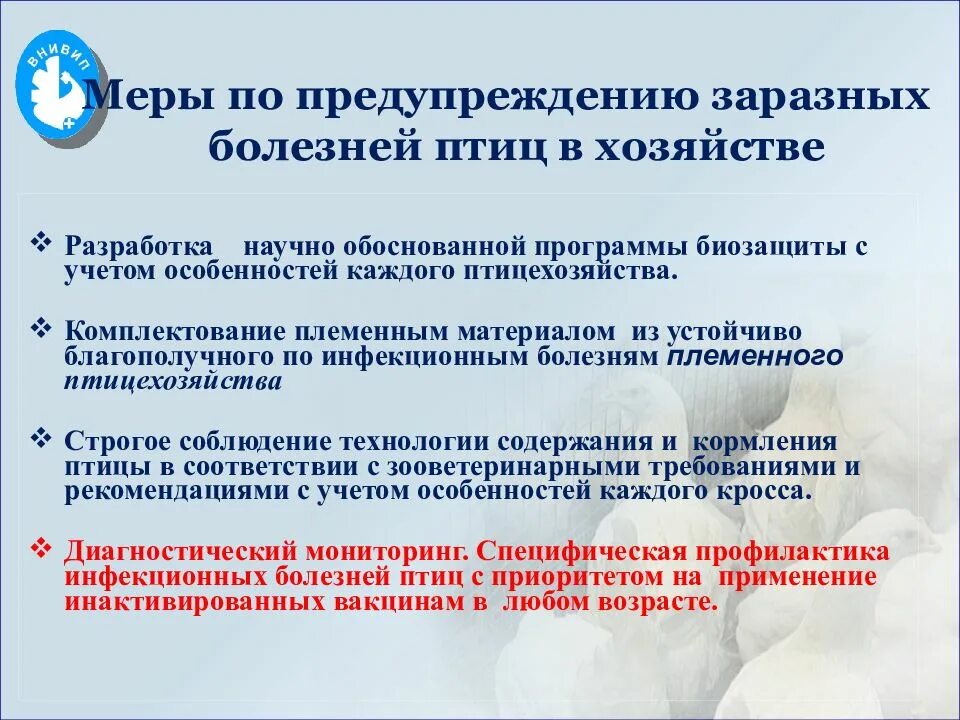 Программа болезни. Профилактика инфекционных болезней птиц. инфекционные болезни птиц и меры профилактики. план профилактики болезней птиц. рабочая программа болезни птиц.