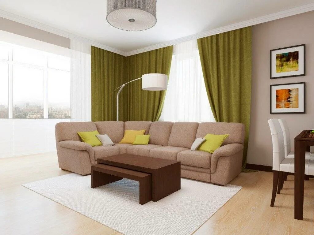 Обои коричневому дивану. Диван в интерьере. Диван в интерьере гостиной. Гостиная в бежево зеленых тонах. Цветовые решения в интерьере.