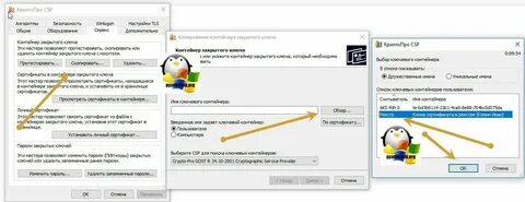 Установить сертификат налоговой криптопро