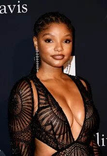 HALLE BAILEY at Pre-grammy Gala & Grammy Salute to Industry Icons in Lo...