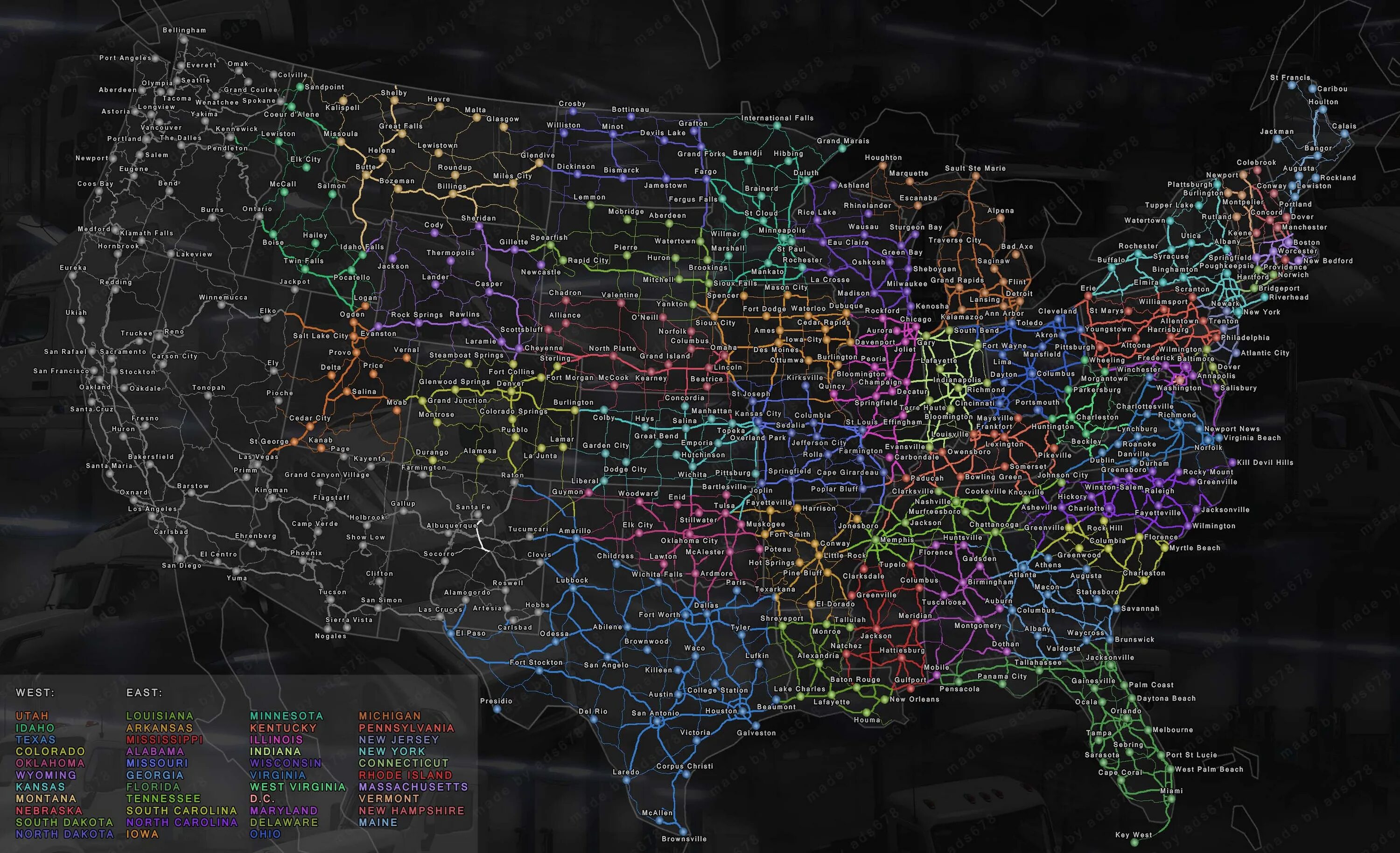 American Truck Simulator карта 2022. American Truck Simulator карта Техас. ATS карта Штатов. American Truck Simulator 2 Map.