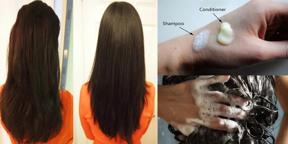 В домашних условиях после применения. Кондиционер для волос после мытья. Волосы после помывки. Кондиционер для волос до и после. Волосы после шампуня.