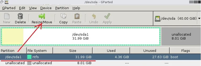 Gparted live cd. Livecd gparted. расширение тома это. gparted windows.