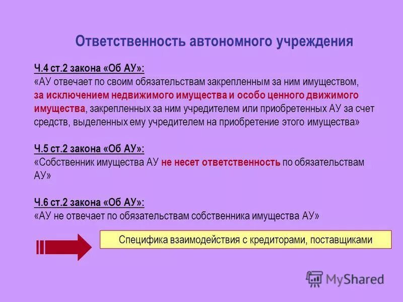 Автономная ответственность