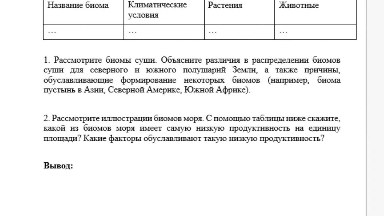 Заполните схему и объясните различия. Биомы суши таблица. Биомы поверхности суши земли таблица. Характеристика биомов суши таблица. Биомы таблица различия.