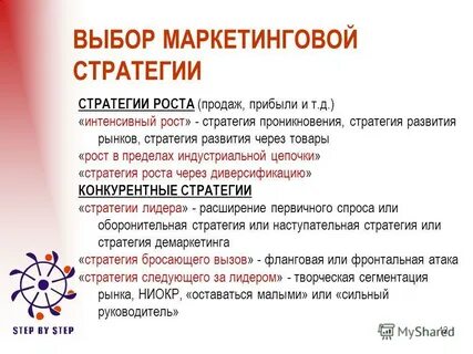 Выбор маркетинговой стратегии