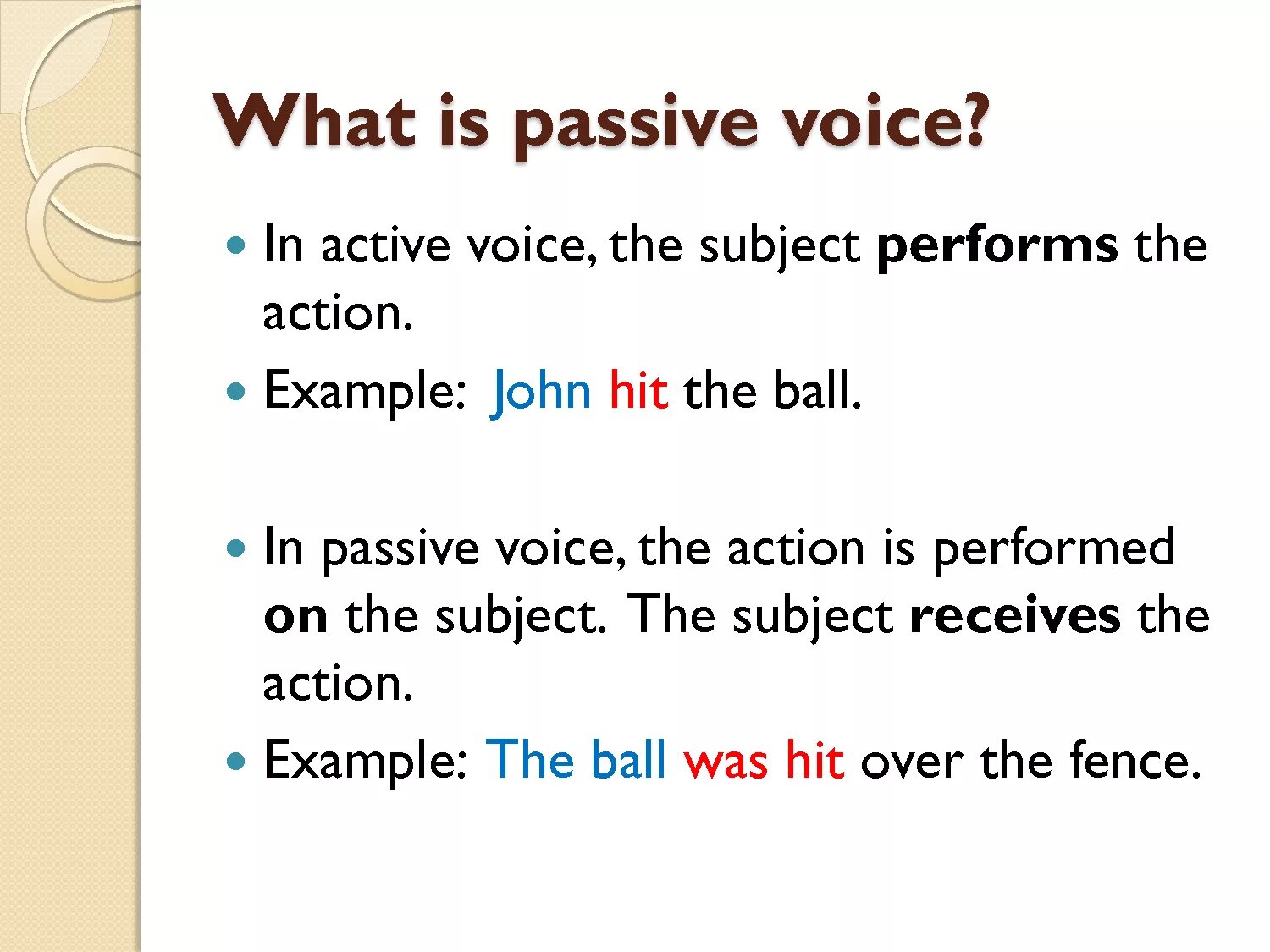 Passive Voice. Active and Passive Voice. What is Passive Voice. Active Voice and Passive Voice. Active passive questions