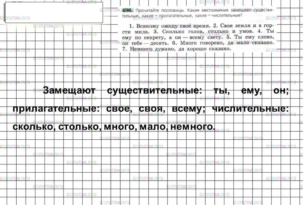 Русский язык 6 класс номер 496. Русский язык 6 класс ладыженская 544. Прочитайте пословицы какие местоимения замещают.