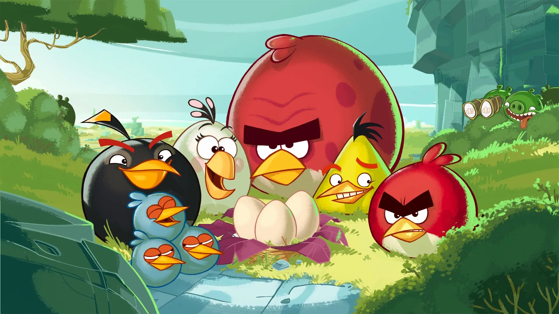 Ангри берс старый. Игра Angry Birds Red. Ангрибёрдс злые птенчики. Игра Angry Birds toons. Angry Birds 2 игра птички.