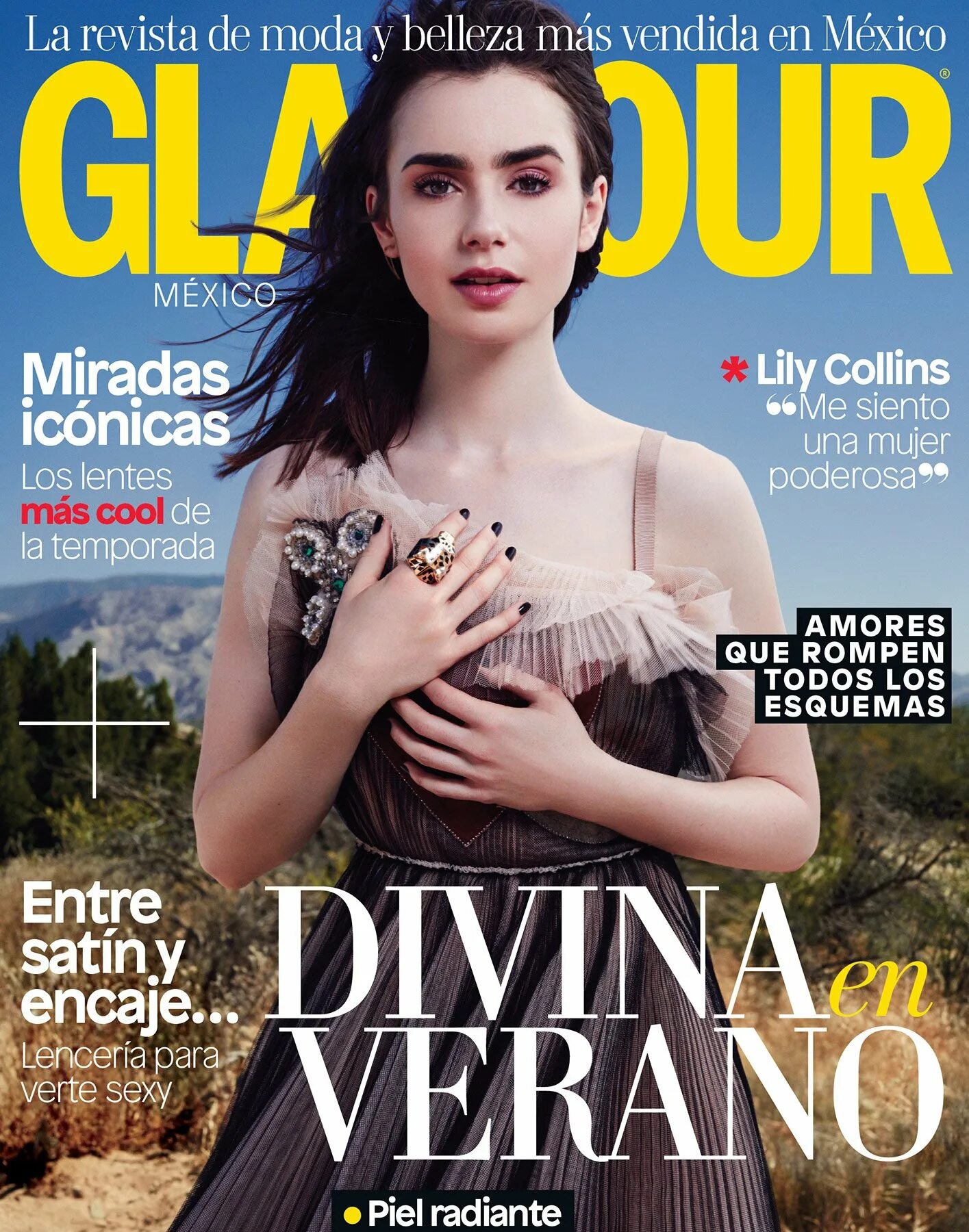 Lily Collins обложки журналов. Magazine 2023