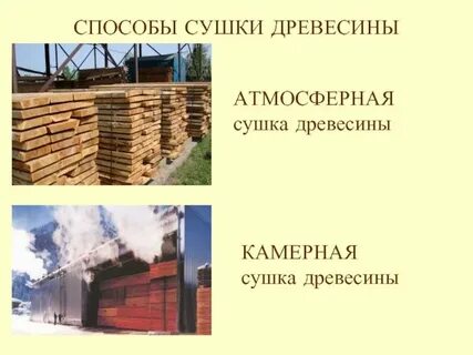Сушка древесины бывает