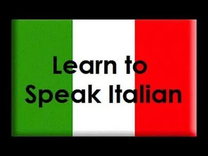 She speaks italian