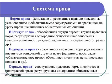 Нормы в системе предложения
