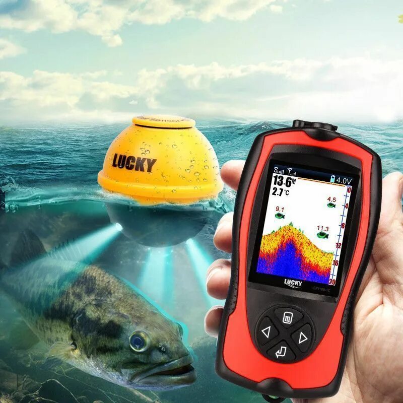 Эхолот для рыбалки со льда. Эхолот lucky ff-1108. эхолот fishfinder ff1108. проводной эхолот lucky ff1108. лаки эхолот-рыболокатор lucky ff1108-1cwla.