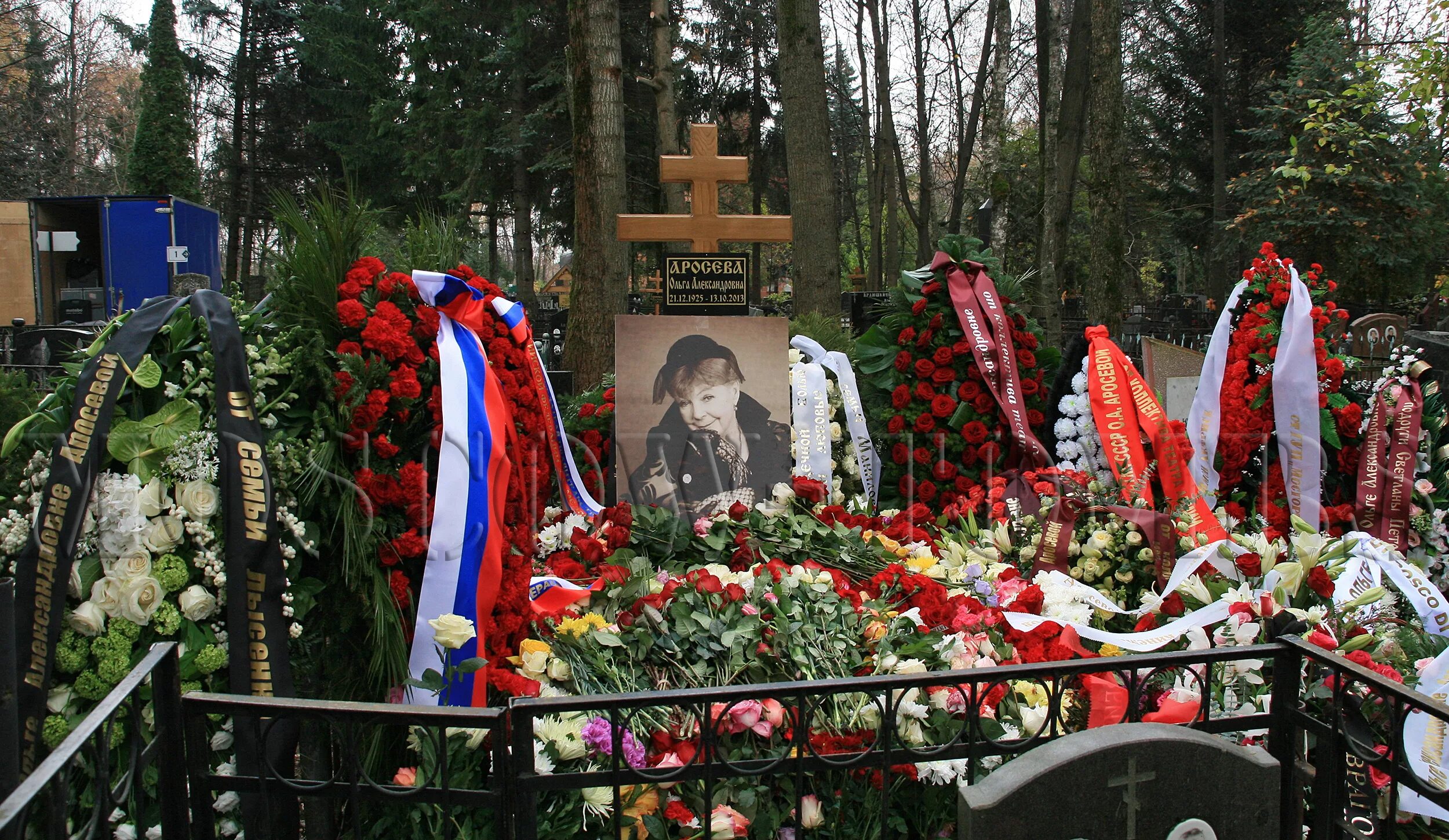 Где похоронят иванову. Могила Ольги Аросевой на Головинском кладбище. Аллея славы на кладбище Улыбышево.