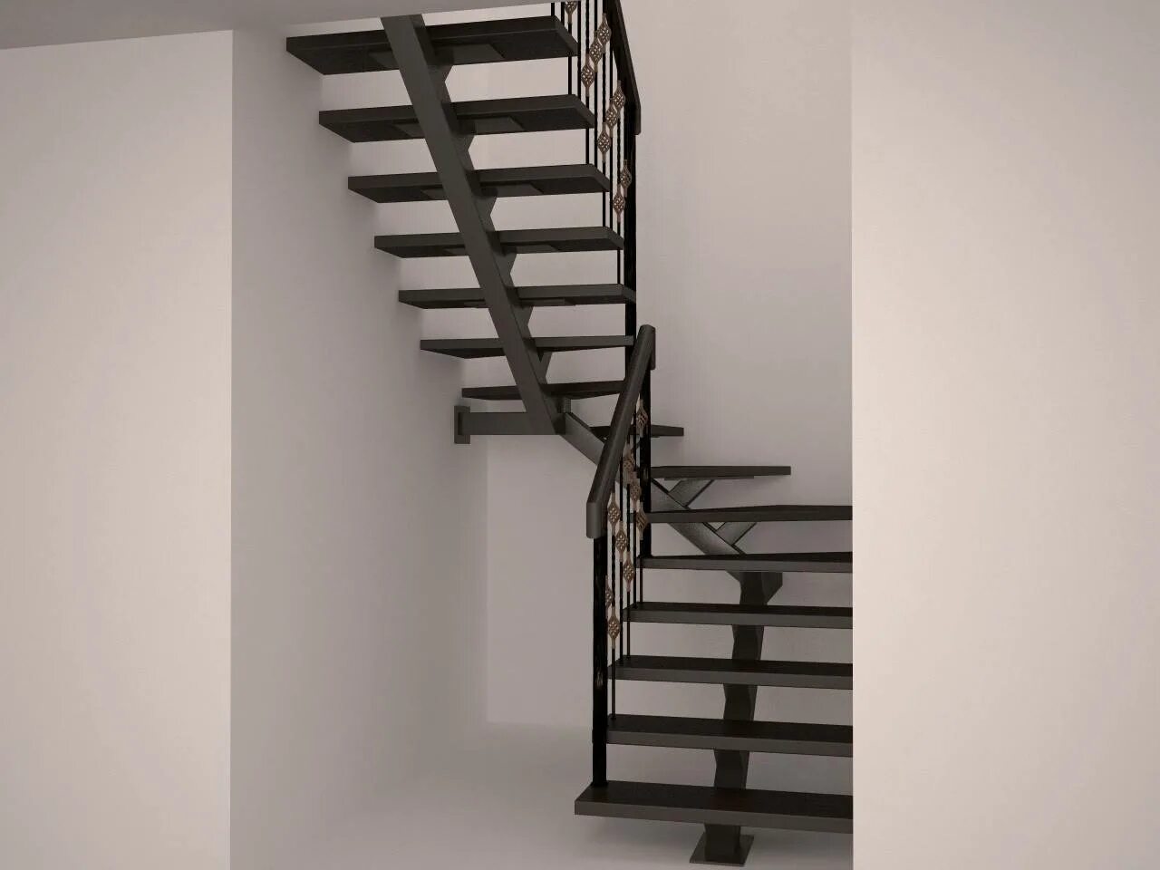 Лестница металлическая на второй цена. Лестница на металлическом монокосоуре с забежными ступенями. Лестница п-образная с забежными ступенями на металлическом каркасе. Лестница на монокосоуре из металла с забежными ступенями. Лестница металлокаркас.