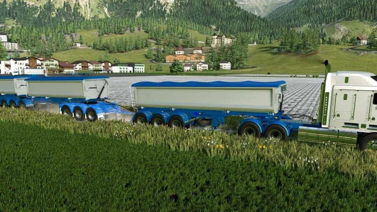 Полуприцеп для фс 22. Fs22 прицепы. farming simulator 22 прицеп. полуприцепы для фс 22. моды для фс 22 автопоезд.
