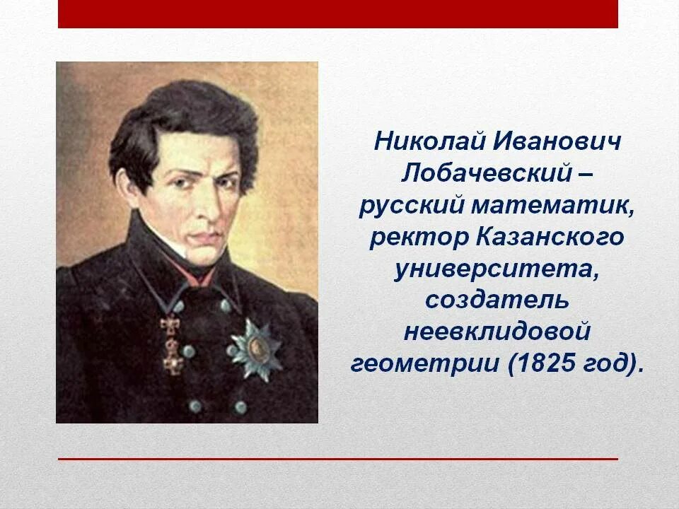 М н лобачевского. Лобачевский 19 век.