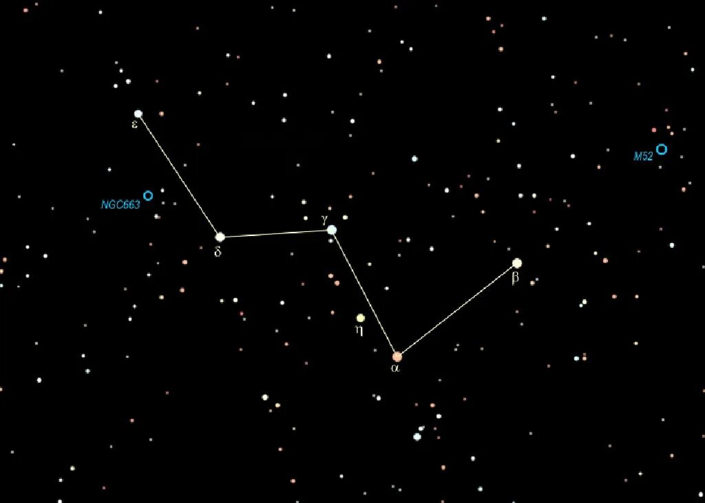 Звезда экрана 6 букв. Созвездие Кассиопея. Звезда Сегин Кассиопея. Самая яркая звезда в созвездии Кассиопея. Созвездие Шедар Кассиопеи.