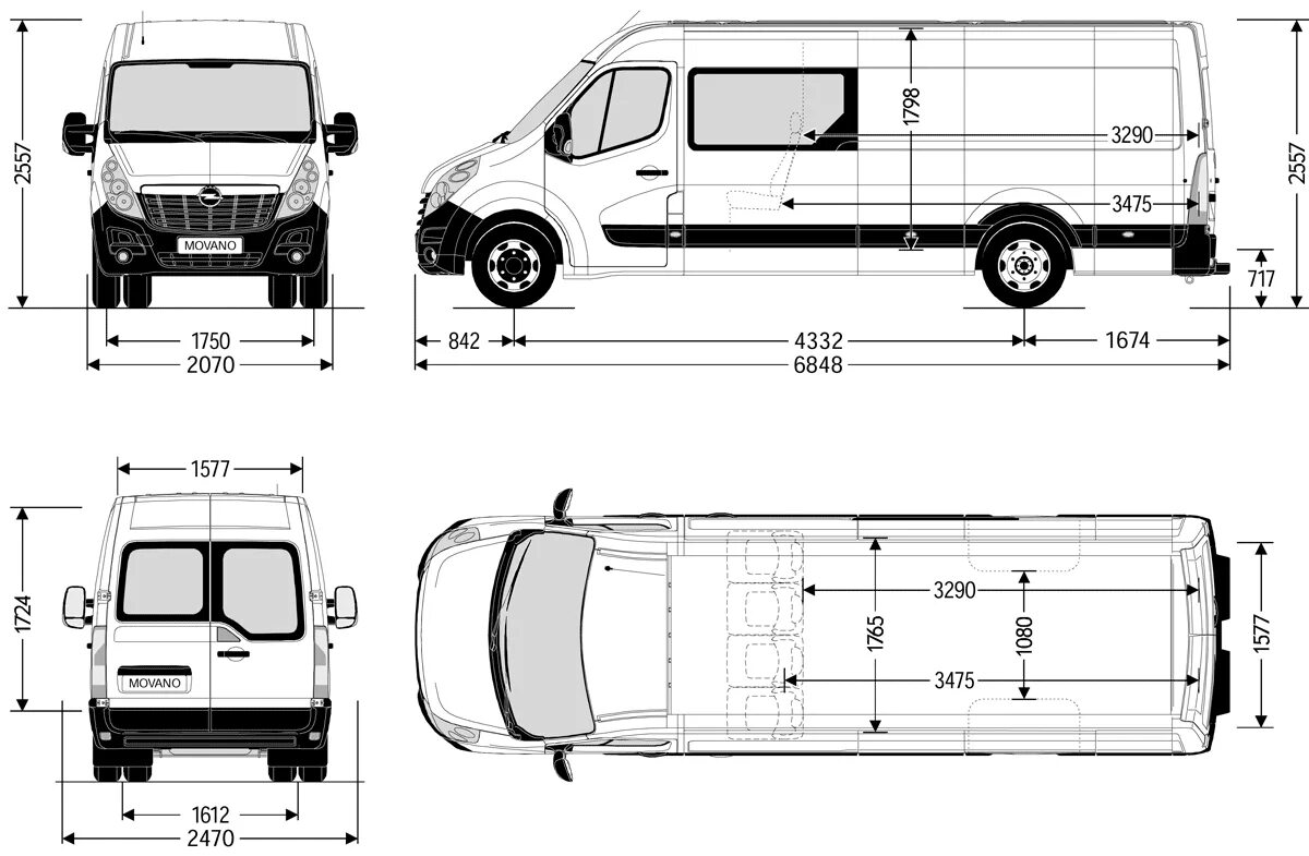 Transit размеры