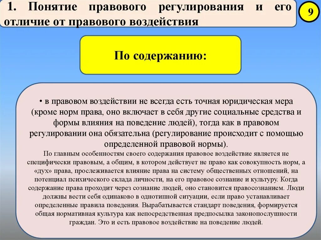 Правовое регулирование и правовое воздействие. Правовое регулирование и правовое воздействие ТГП. Соотношение правового регулирования и правового воздействия. Различия между правовым регулированием и правовым воздействием.