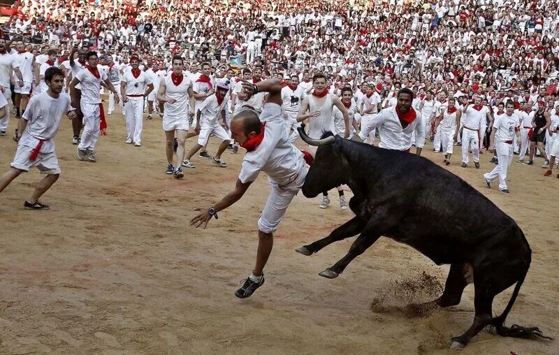 Побег от быка. Праздник Святого Фермина (San Fermin Festival).