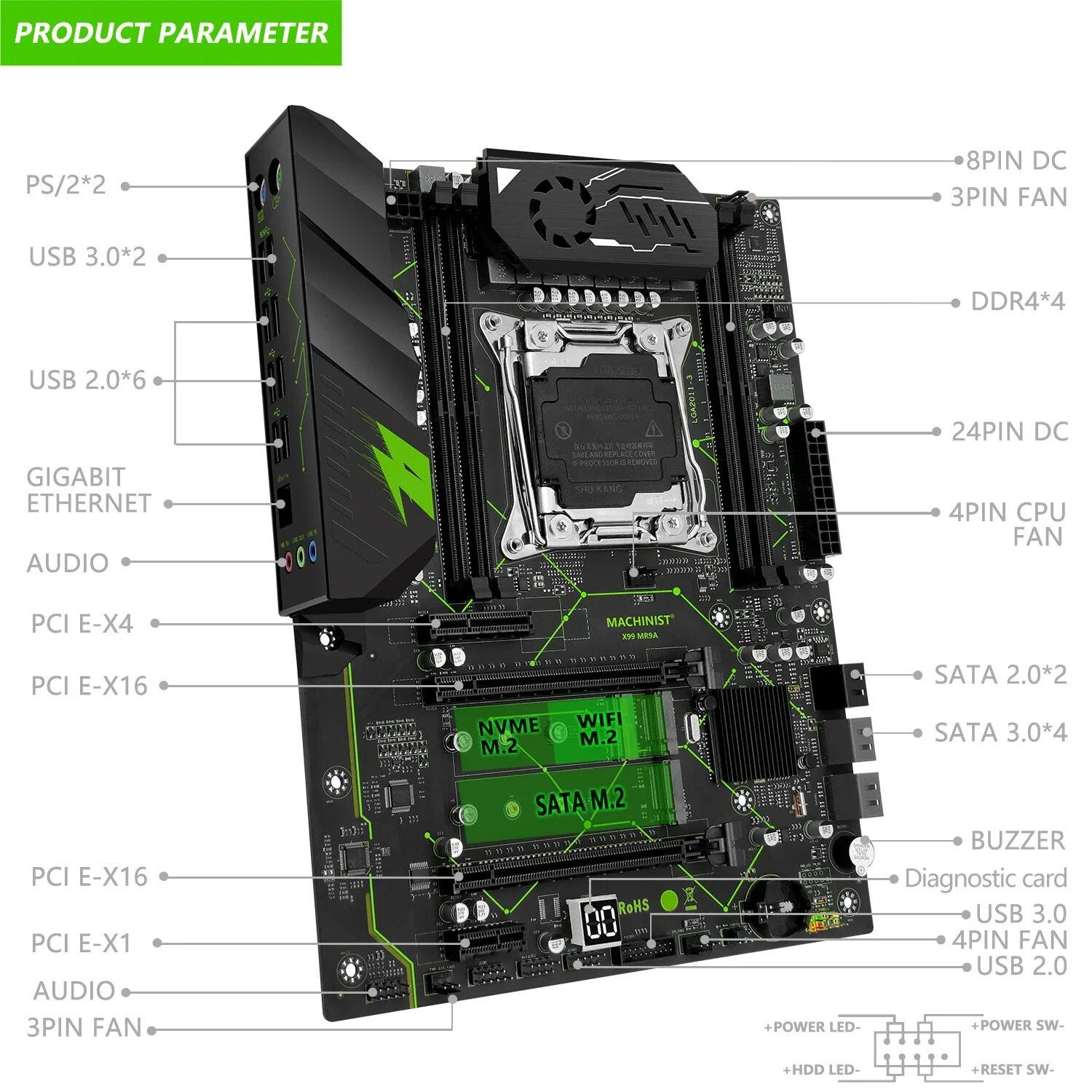 Machinist x99 e5 mr9a pro max