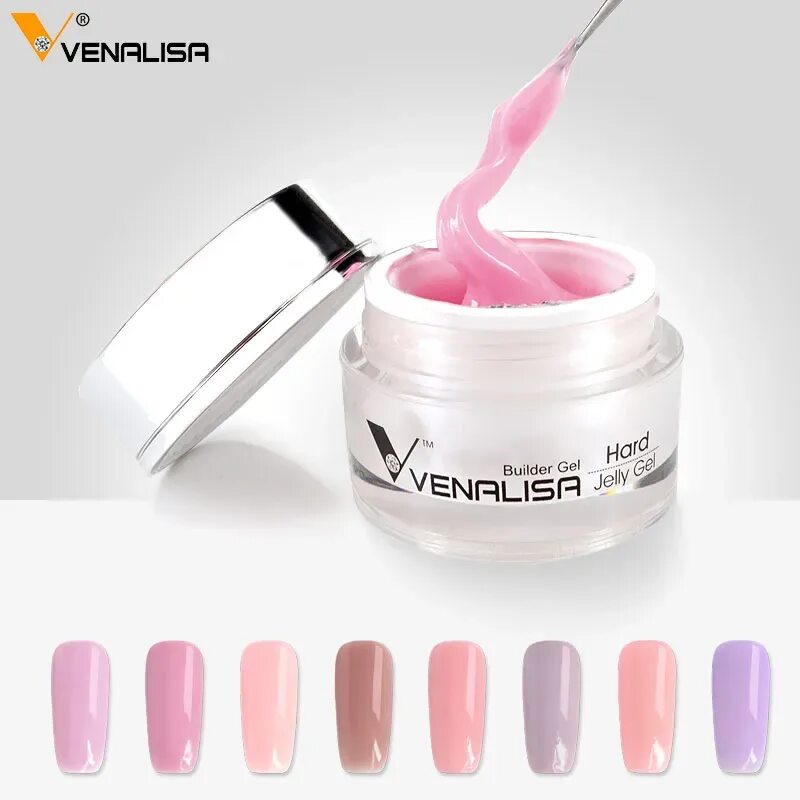 Venalisa UV led Builder Gel. Гель для наращивания ногтей Venalisa 225 гр. УФ гель камуфляж цвета. Канни гель желе. Jelly gel