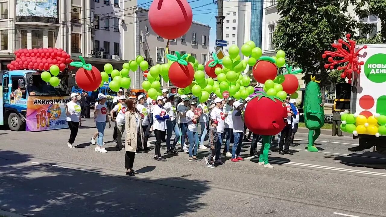 Шествие на день города Хабаровск. Парад Хабаровск 2021. Показать праздник в Хабаровске видео день города. 3 июня 2019 хабаровск