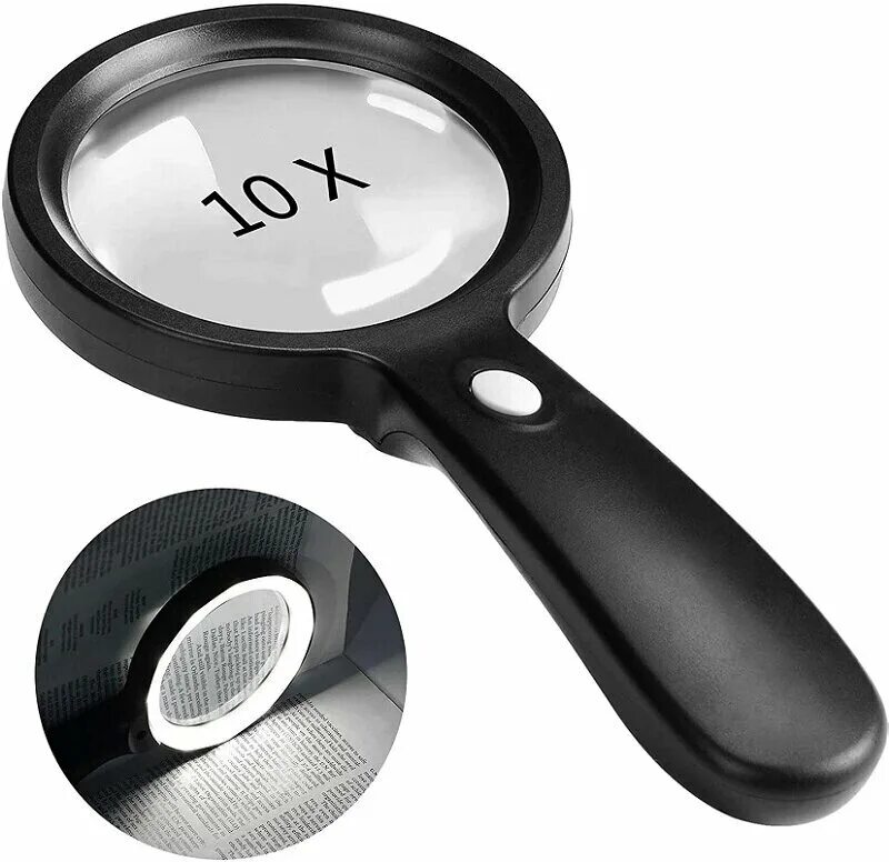 лупа 30х с подсветкой magnifier. лупа 140 мм. лупа с дополнительными линзами sparta 913825. лупа veber 9005b (8х, 30мм). лупа veber 55366.