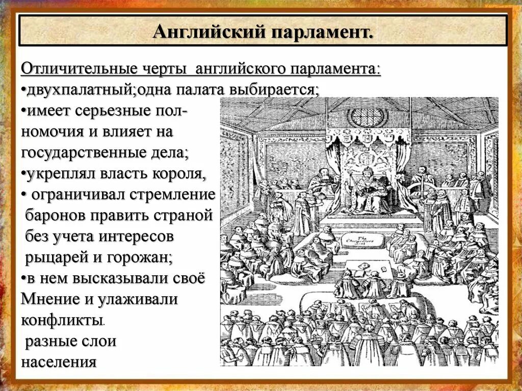 Деятельность английского парламента в 13-14 ВВ. Возникновение английского парламента 1265. Первый английский парламент 1265. Палата лордов Великобритании 13 век. Начало деятельности английского парламента