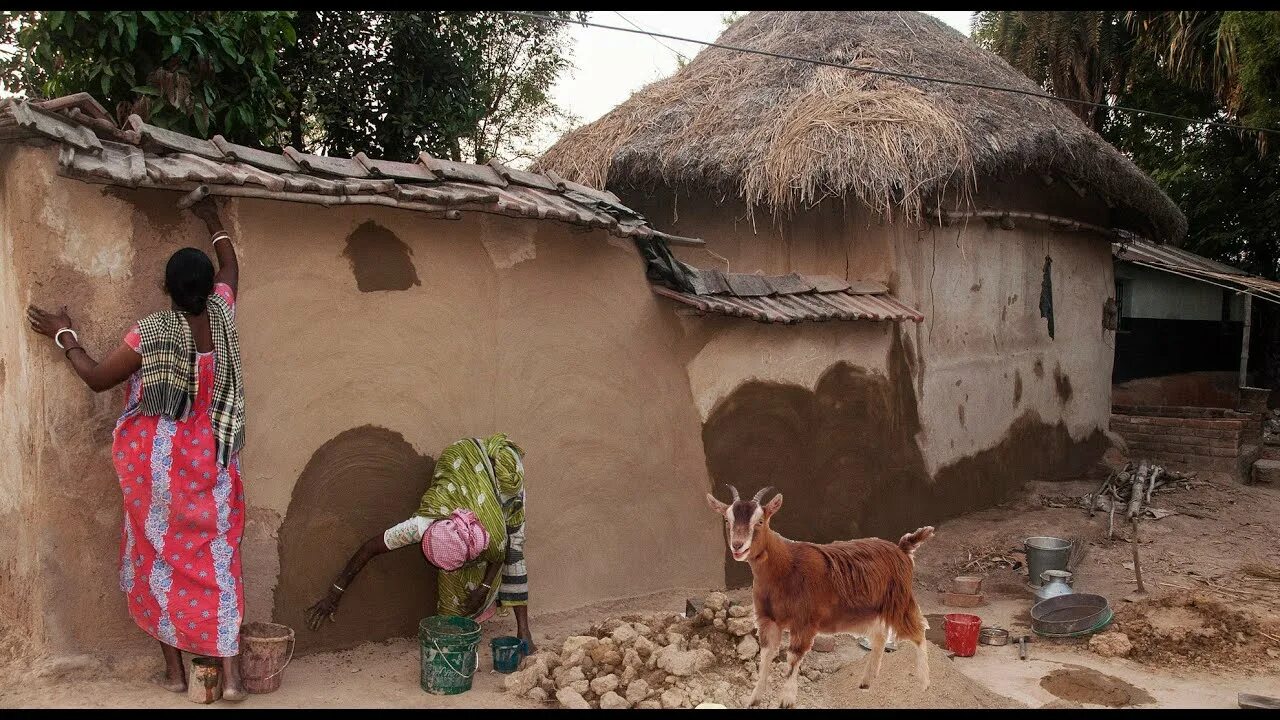 Бенгальская деревня. Mud House. Mud House Life indian Village. Жизнь в деревне. Life in the village 1