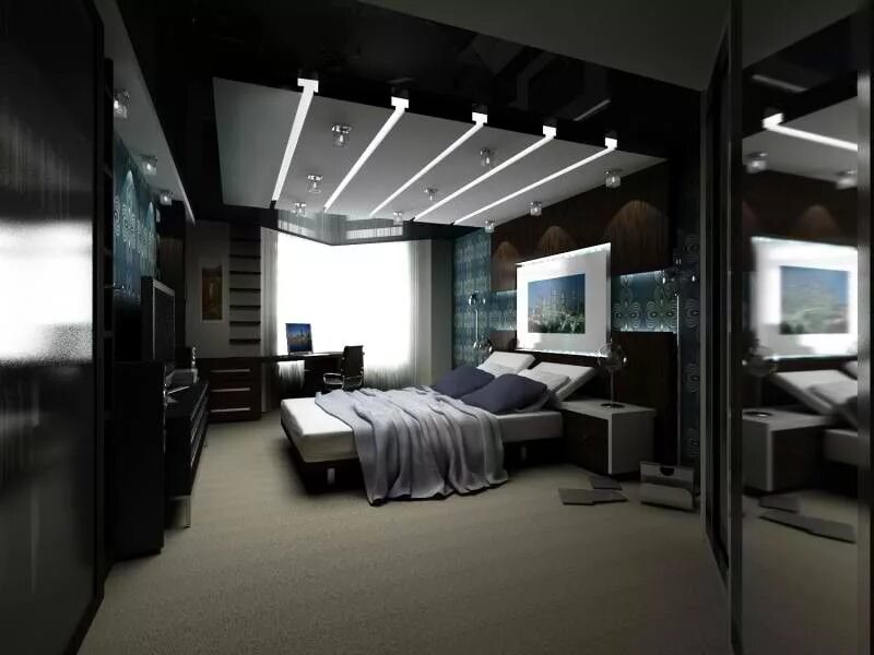 Интерьер комнаты для мужчины PMD Design A Refined Apartment In Taiwan HomeDSGN Bedroom design, Luxurious bedr