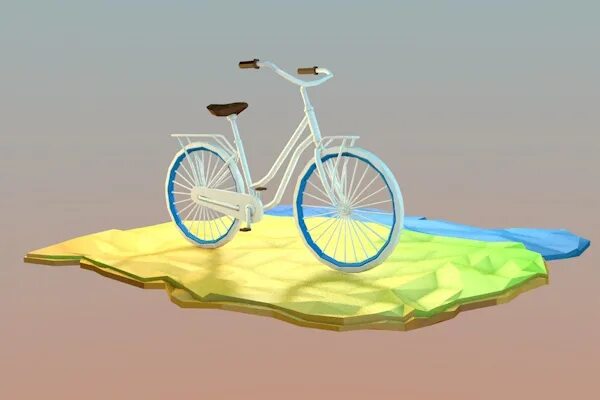 Велосипед Low Poly. Low Poly 3d Bicycle. Велосипед lowpoly 3d model. Лоу Поли руль. Low step