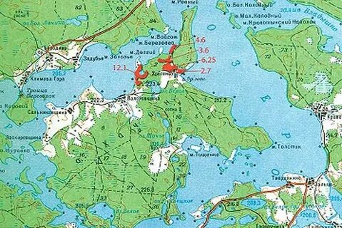 Остров селигер на карте