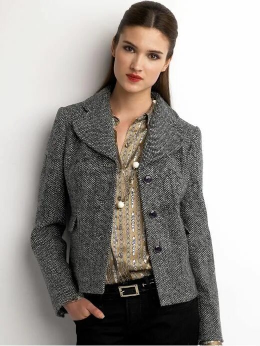Old Navy Women's Long Tweed Blazers - ShopStyle Navy blazer women, Old navy wome