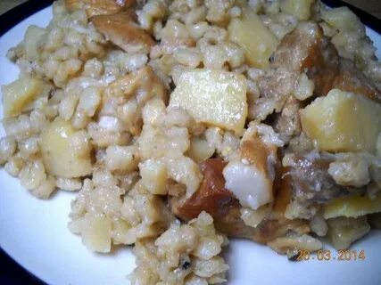 Перловка с картошкой
