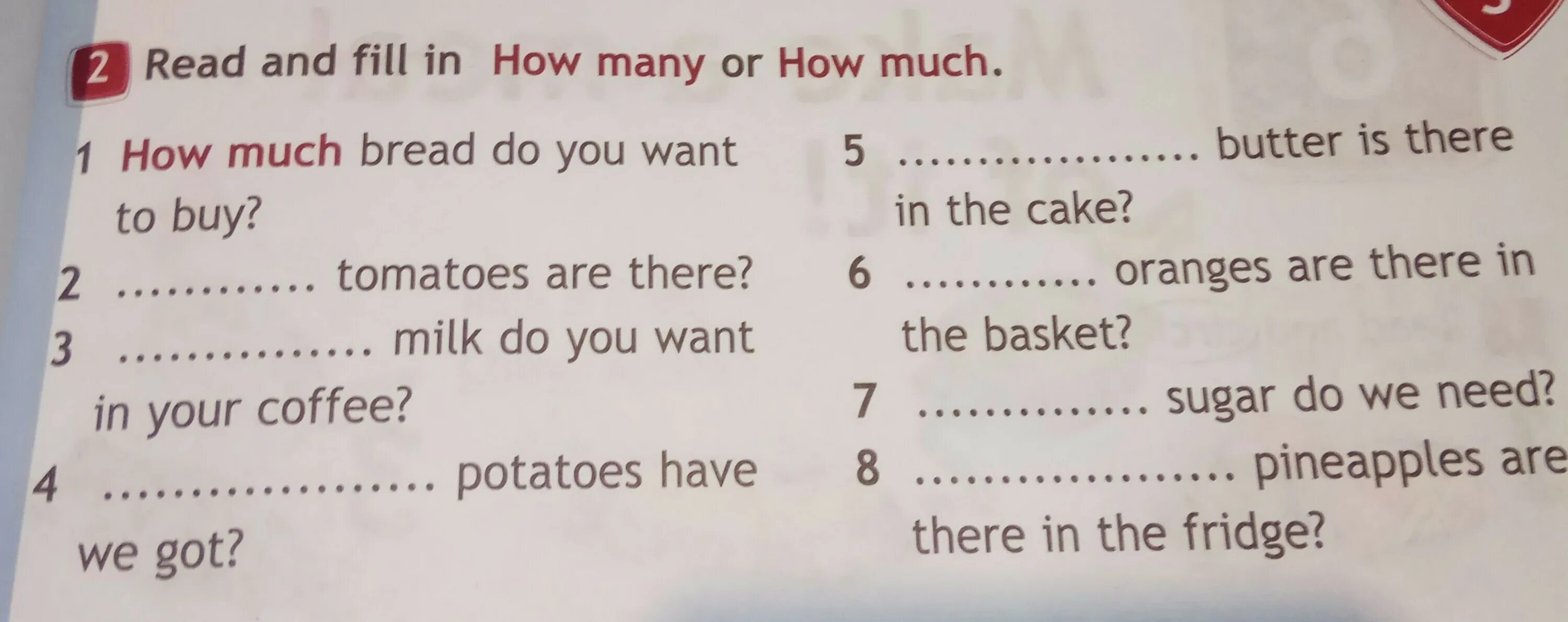 Fill in staff foster. How much how many. Fill in how many how much. Read and fill in how many or how much. There is there are how many how much.