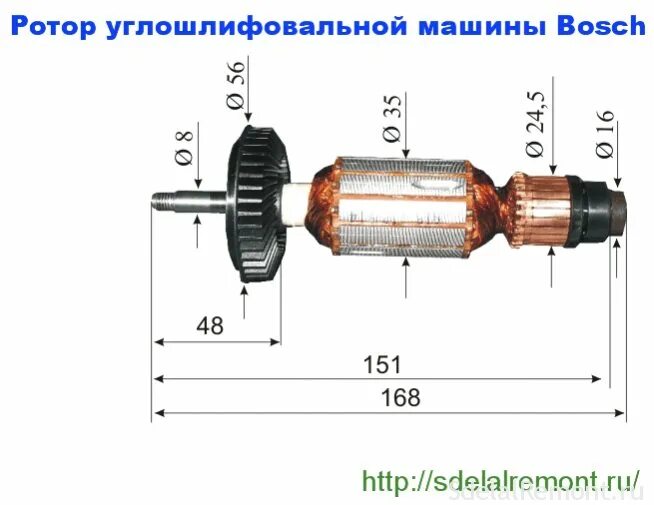 Якорь (ротор) для макита hr2450 с подшипниками. Ротор для лобзика l153мм. Ротор м25 53 мм. Длина ротора. Ротор для болгарки бош 9-125 s.