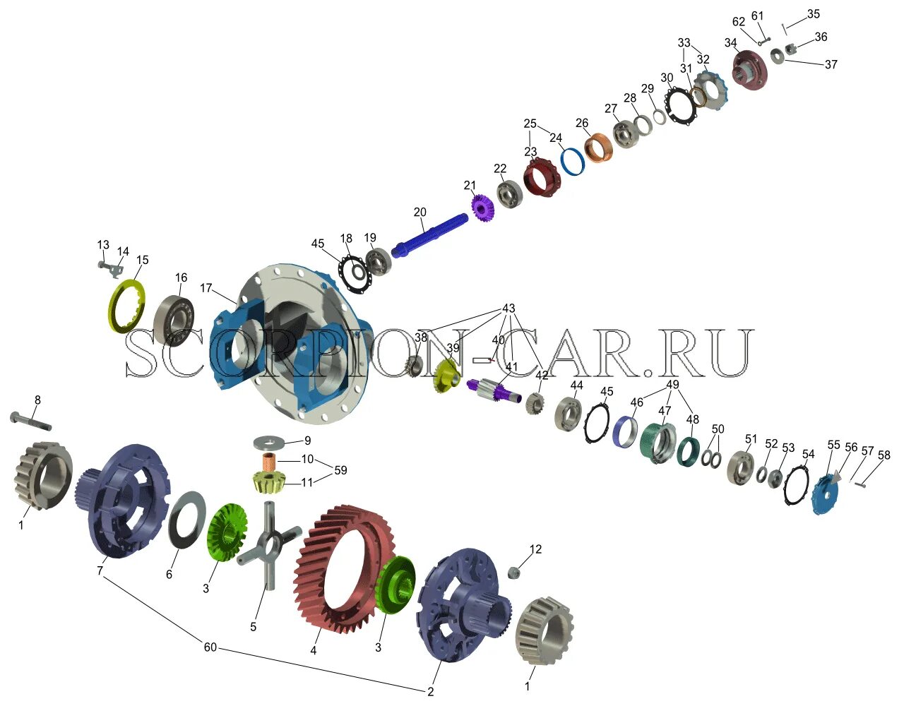 Мост камаз 43118. Редуктор переднего моста камаз 43118. главная передача переднего моста камаз 43118. редуктор переднего моста камаз 43118 каталог. редуктор переднего моста камаз 43118 схема.