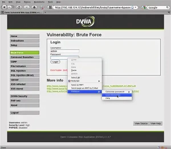 Passwords bruteforce