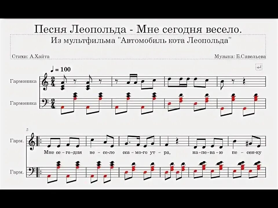 Песня леопольда мне сегодня весело. Песня Леопольда. Песенка Леопольда Ноты. Песня кота Леопольда мне сегодня весело с самого утра. Моцарт Юмореска песня Леопольда.