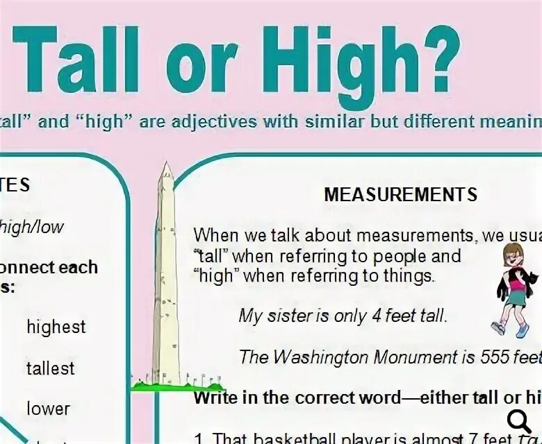 Tall на русском языке. Tall High правило. Разница между Tall и High. Различие между High Tall. Употребление Tall и High в английском.