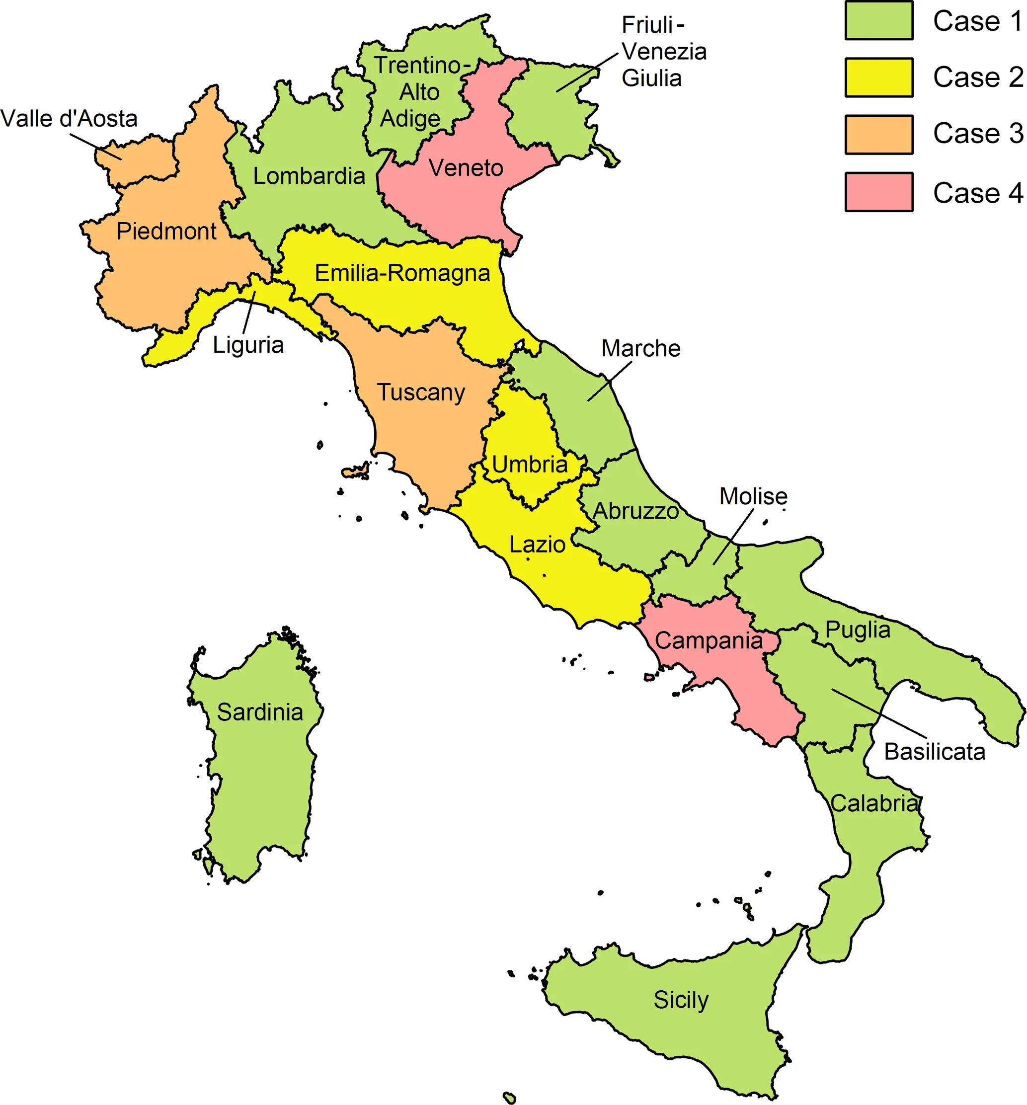 Италия части страны. Регионы Италии на карте. Административное деление Италии карта. Экономическая карта Италии. Регионы Италии на карте на итальянском.