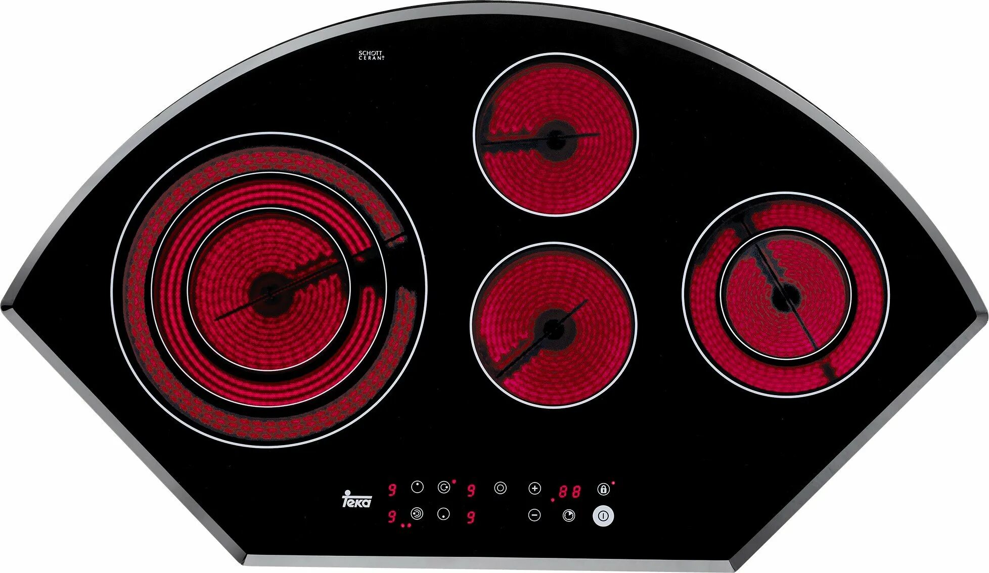Варочная панель ТЕКА индукционная овальная. Варочная панель Teka VR TC 95. Teka варочная панель электрическая 4-х. Угловая варочная поверхность электрическая.
