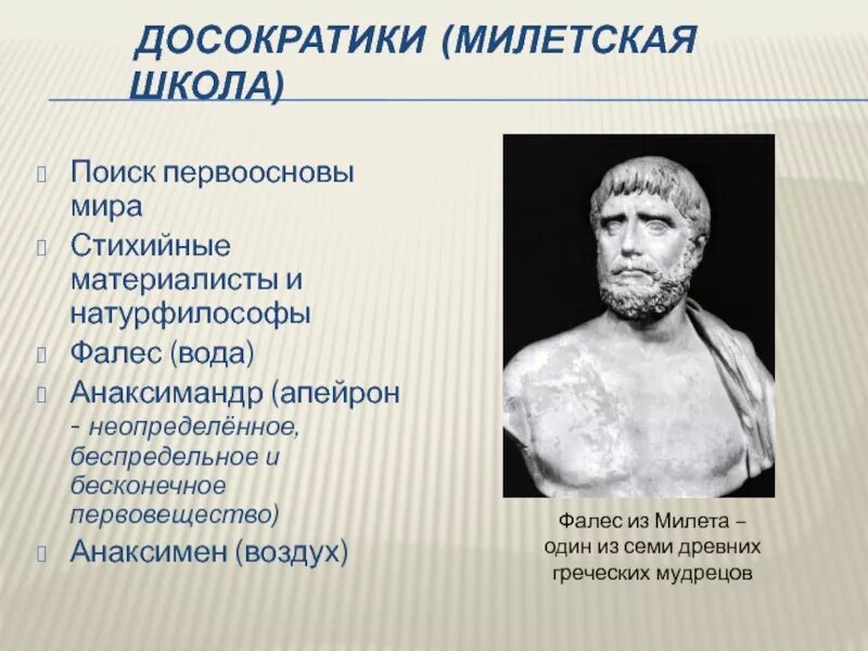 Суть милетской школы. Философская школа Фалеса Милетского. Фалес Анаксимандр. Милетская школа Фалес Анаксимандр Анаксимен. Милетская школа философии (Фалес, Анаксагор, Анаксимандр)..